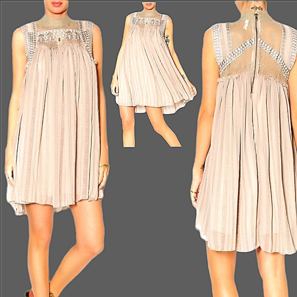 Free people tunic babydoll dress xs